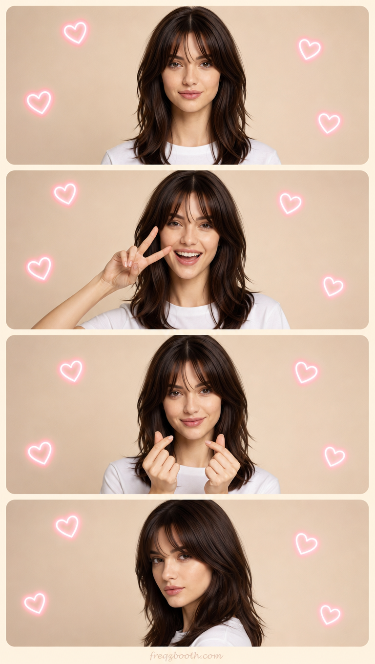 Freqz Booth AI photo booth multi-frame collage example
