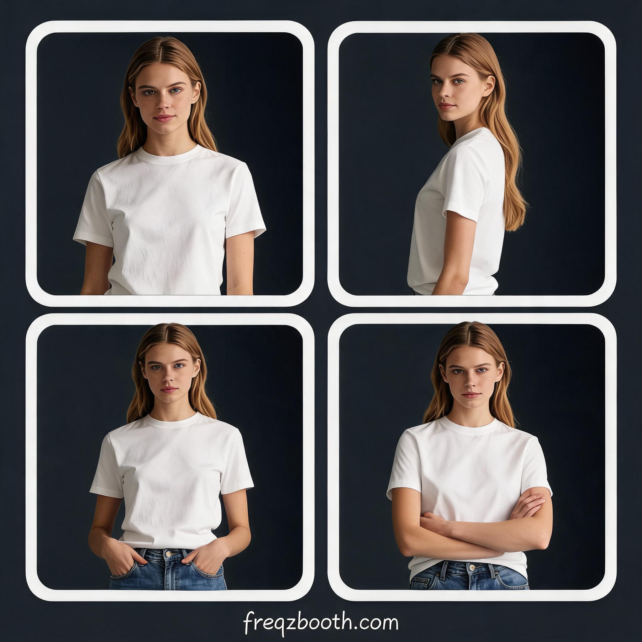 Freqz Booth AI photo booth multi-frame collage example